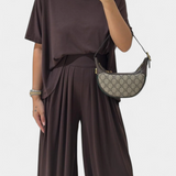 Trista Set Casual with a Top Soft and Wide-Leg Trousers