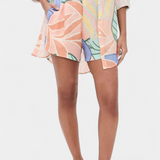 Lumina Set Tropical with Shirt Holgada and Shorts of High-Waisted