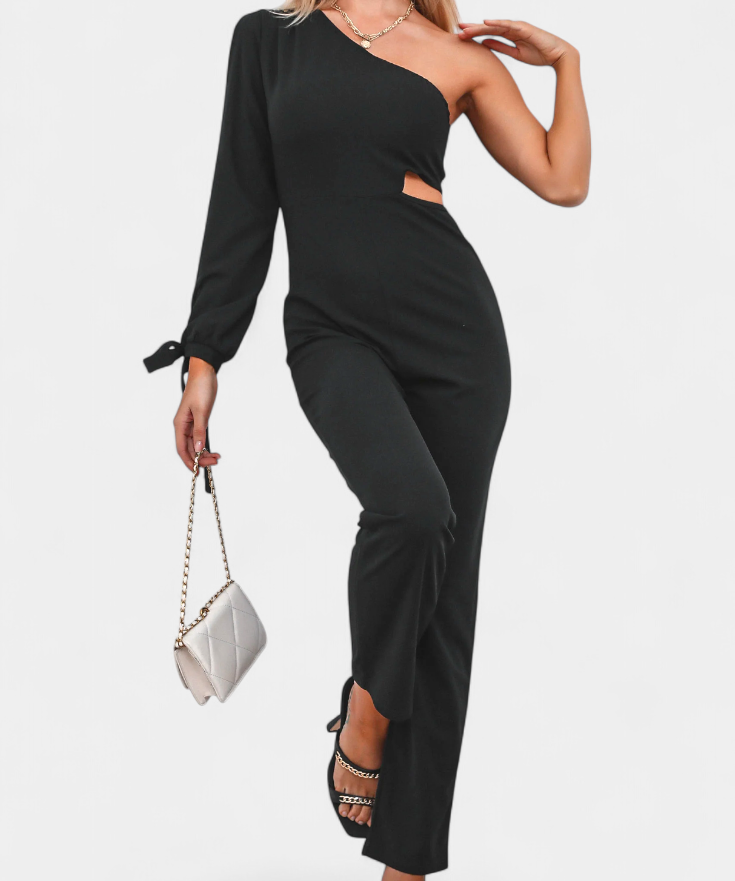 Sahar Mono Asymmetric with Cut-Out and Long-Sleeve Anudada