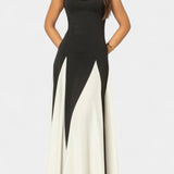 Catalina Dress Maxi Bicolor of Straps Finos