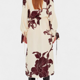 Claribel Dress Kimono Printed Origami