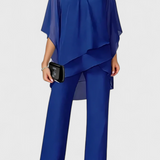 Kitty Two-Piece Set with Off-Shoulder and Silhouette Flowy