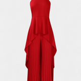 Chrysoula Set Asymmetric with Trousers Pleated