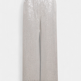 Elva Trousers of Lentejuelas of High-Waisted and Cut Holgado