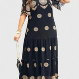 Cathy Dress for summer Elegant of Mesh with Design Hueco and Cut Flowy