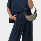 Trista Set Casual with a Top Soft and Wide-Leg Trousers