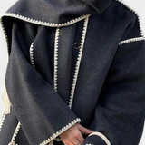 Pauline | Warmth of Cut loose with Bufanda of Flecos Incorporada