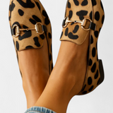 Lillian Mocasín Print with Buckle Metálica