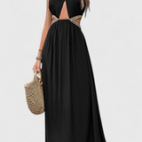 Sorina Dress Midi Halter with Cortes