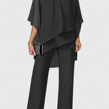 Kitty Two-Piece Set with Off-Shoulder and Silhouette Flowy