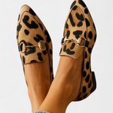 Lillian Mocasín Print with Buckle Metálica