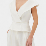 Hayden Set Top Asymmetric and Trousers Palazzo