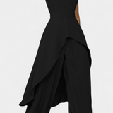 Chrysoula Set Asymmetric with Trousers Pleated
