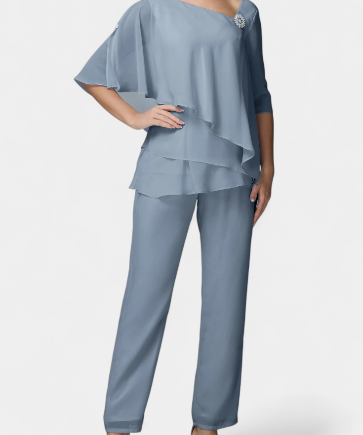 Ramona Two-Piece Set with Silhouette Feminine effortless