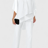 Kitty Two-Piece Set with Off-Shoulder and Silhouette Flowy