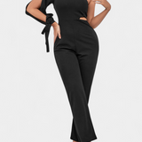 Sahar Jumpsuit Asymmetric with Cut-Out and Long-Sleeve Anudada