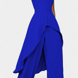 Chrysoula Set Asymmetric with Trousers Pleated