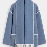 Pauline | Warmth of Cut loose with Bufanda of Flecos Incorporada