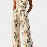 Slara Mono Long of Vacation with V-neckline and Cinturón Adjustable