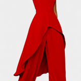 Chrysoula Set Asymmetric with Trousers Pleated