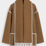 Pauline | Warmth of Cut loose with Bufanda of Flecos Incorporada