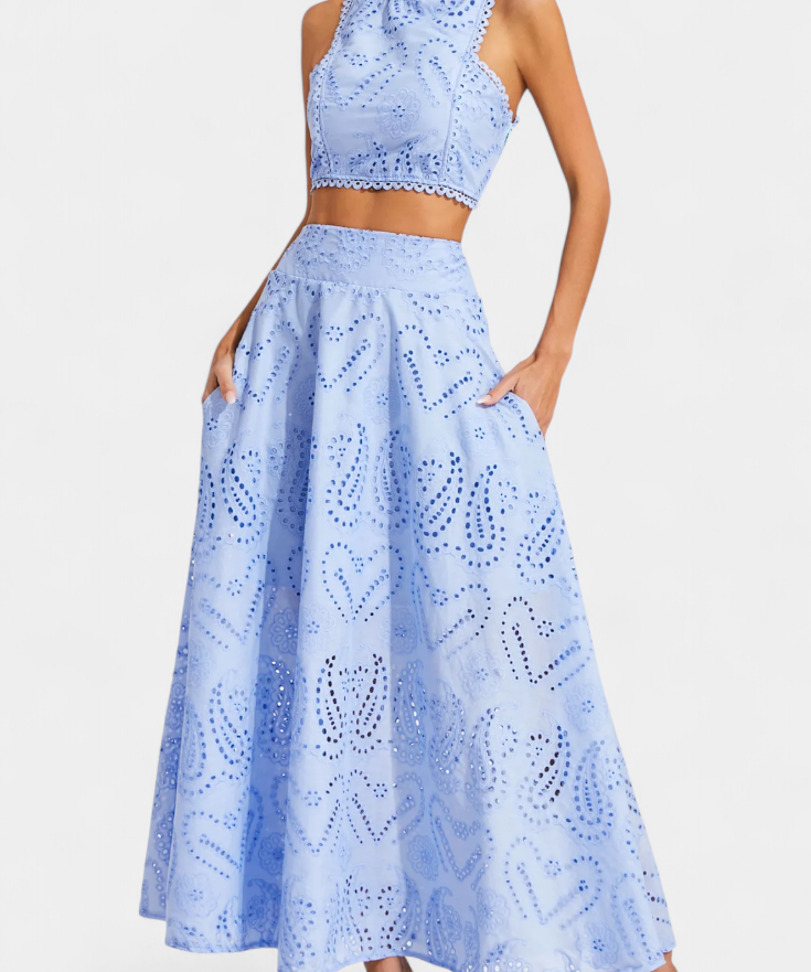 Danitza Set Romantic with Lace Floral Calado