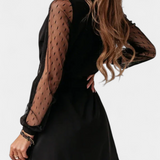 Calandra Dress Mini Elegant with Neckline Sophisticated and Silhouette Flattering
