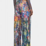 Rana Trousers Vaqueros Wide-Leg Printed Artistic