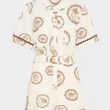 Seashell Mono Camiseta with Detail of Concha and Buttons