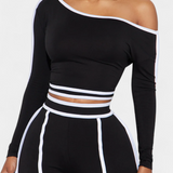 Krystelle Set Off-Shoulder with Trousers of Cut Recto