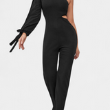 Sahar Jumpsuit Asymmetric with Cut-Out and Long-Sleeve Anudada