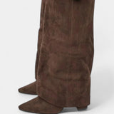 Raya Boots up to the Knee with Heel Block
