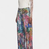 Rana Trousers Vaqueros Wide-Leg Printed Artistic