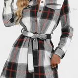 Masia Dress Camisero Mini of Checks with Cinturón