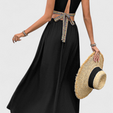 Sorina Dress Midi Halter with Cortes