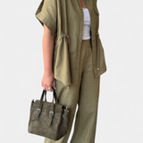 Lani Set Relaxed with a Shirt and Trousers in Cotton and Linen