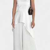 Chrysoula Set Asymmetric with Trousers Pleated