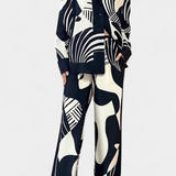 Basilisa Set Wide-Leg Printed of Grafiti