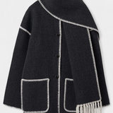 Pauline | Warmth of Cut loose with Bufanda of Flecos Incorporada