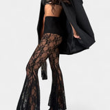 Demelza Set of Blazer Oversized and Trousers with Lace Floral