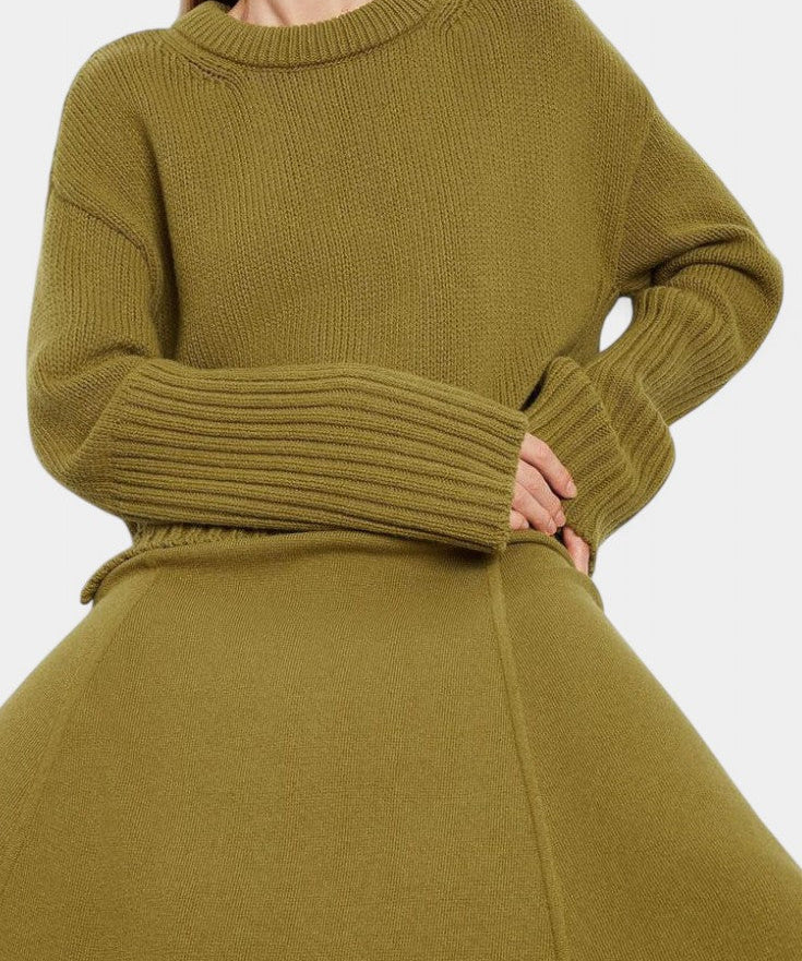 Patricia Set of Suéter of High Neck and Skirt Maxi