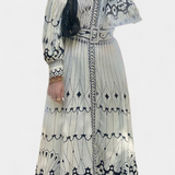 Soria Dress Maxi Button Embroidery of Style Folk