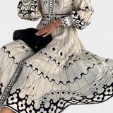 Soria Dress Maxi Button Embroidery of Style Folk