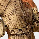 Soria Dress Maxi Button Embroidery of Style Folk