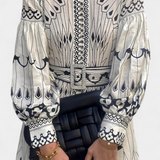 Soria Dress Maxi Button Embroidery of Style Folk