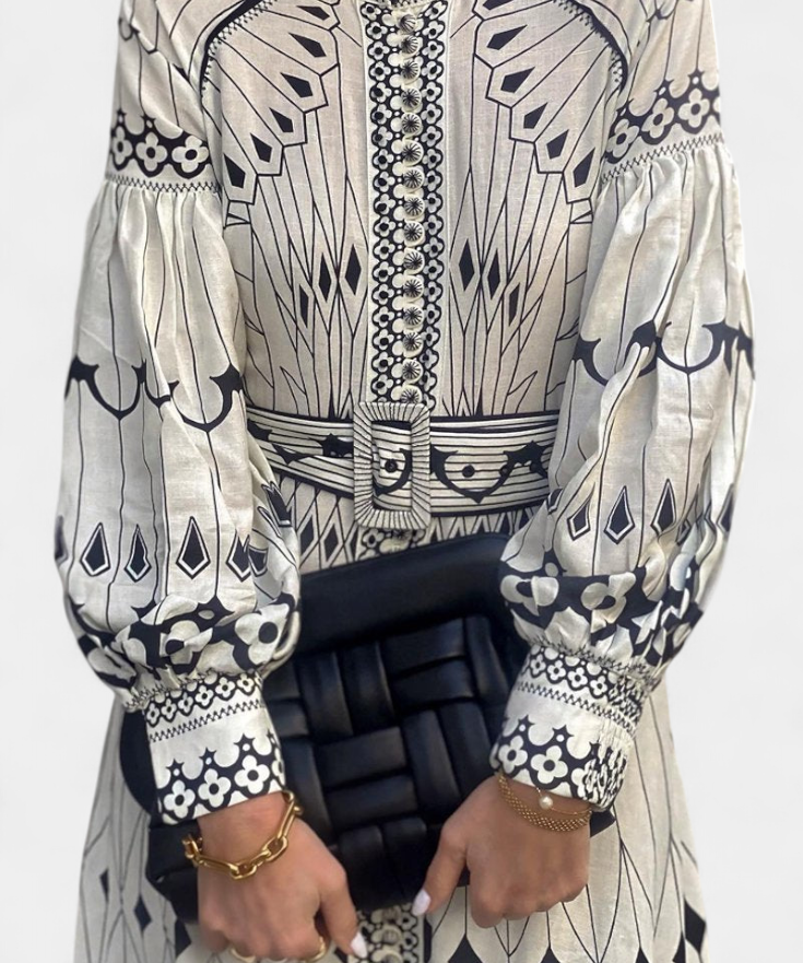 Soria Dress Maxi Button Embroidery of Style Folk