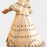 Soria Dress Maxi Button Embroidery of Style Folk