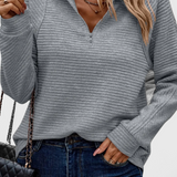 Helene | Jersey of V-Neck with Cremallera and Long-Sleeve
