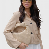 Lila Bolso Mediano Woven with Detail of Nudo