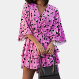 Eliza Dress Mini with Nudo Frontal and ruffles